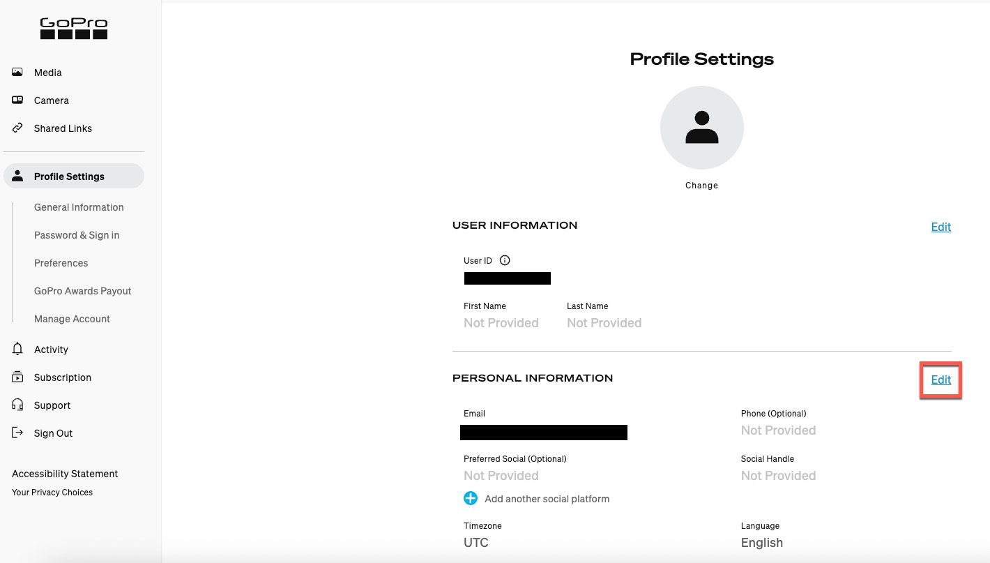GoPro Account: How To Change Email Address