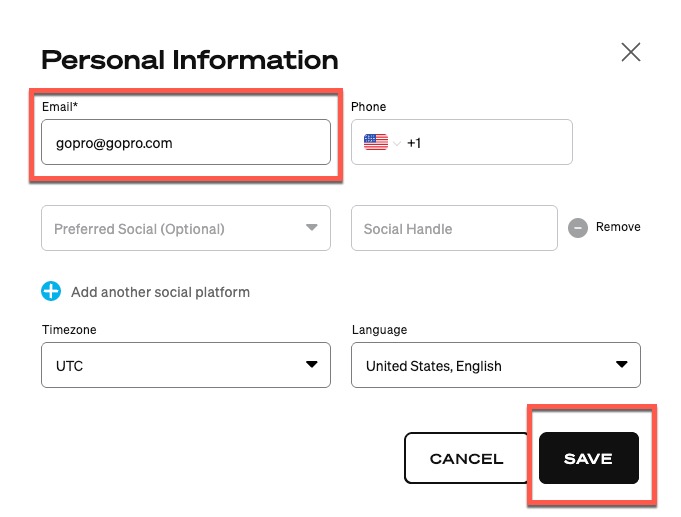 GoPro Account: How To Change Email Address