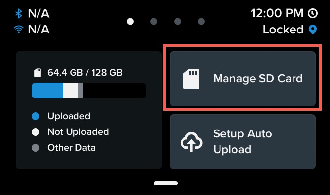 MISSION 1 And MISSION 1 PRO: SD Card Management