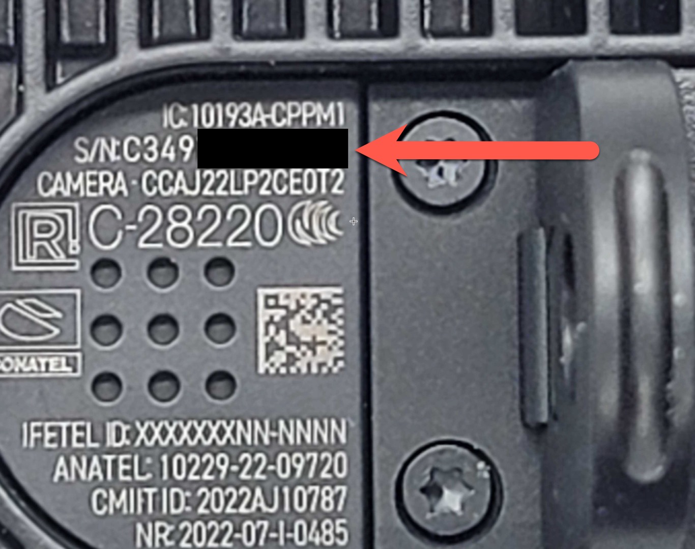 GoProシリアル番号の確認方法