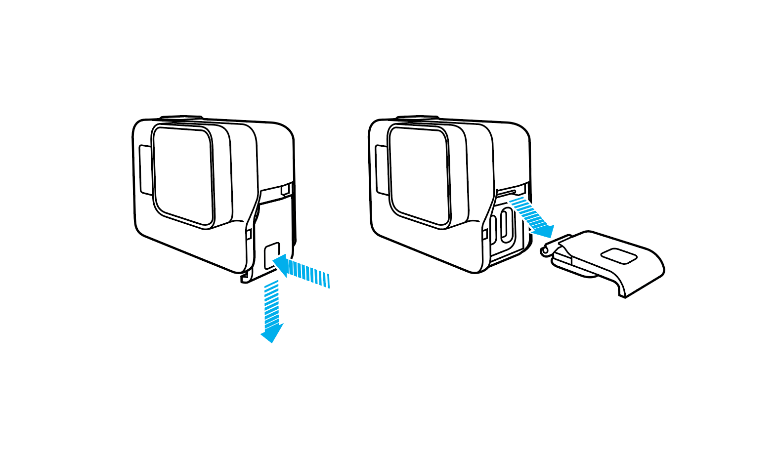 how-to-open-battery-door-and-remove-side-door