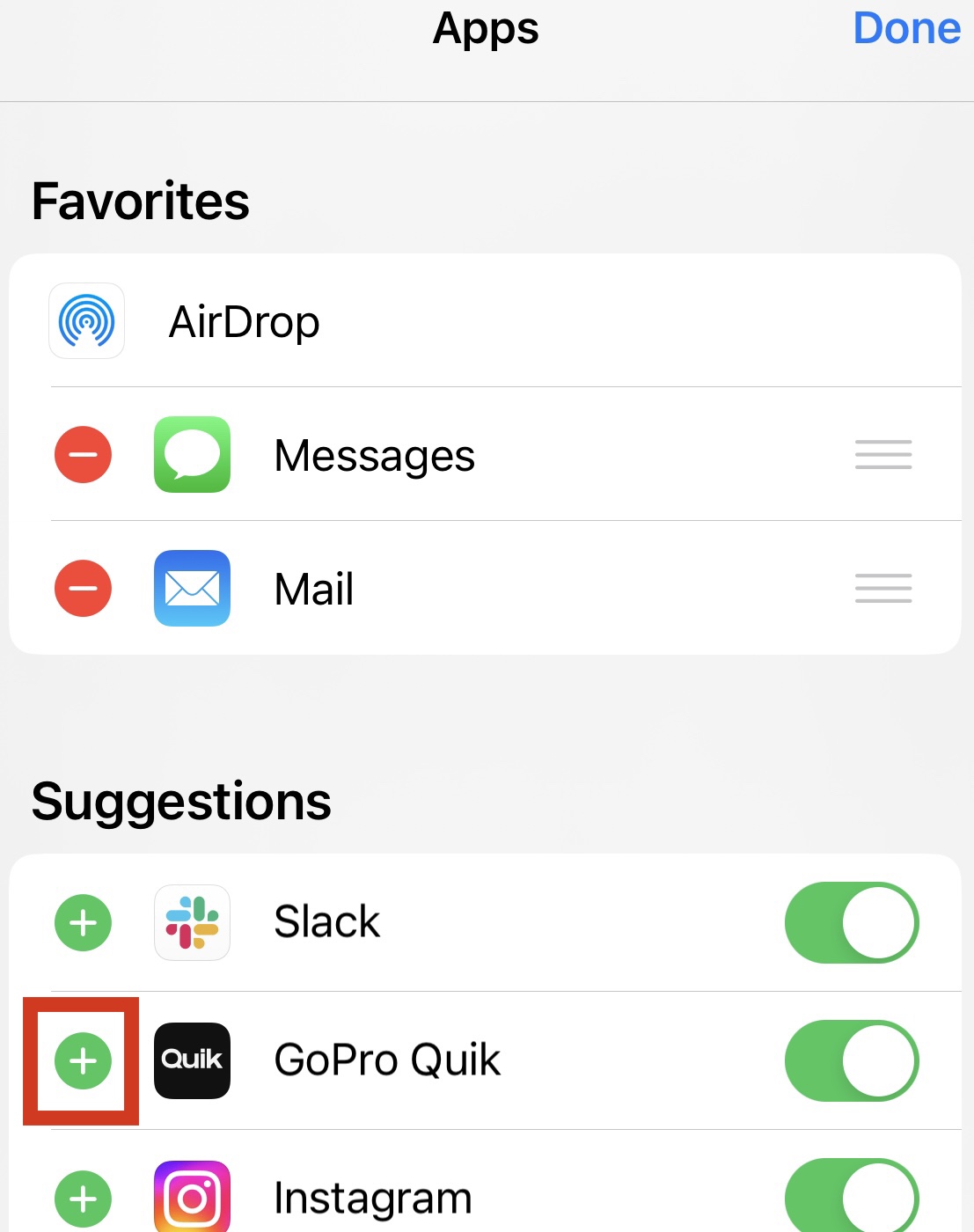 Quik (Mobile): Share To GoPro Quik