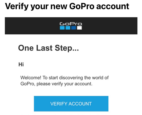 I Did Not Receive My GoPro Account Confirmation Email