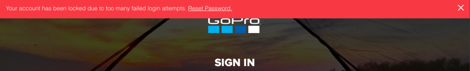 My GoPro Account is Locked