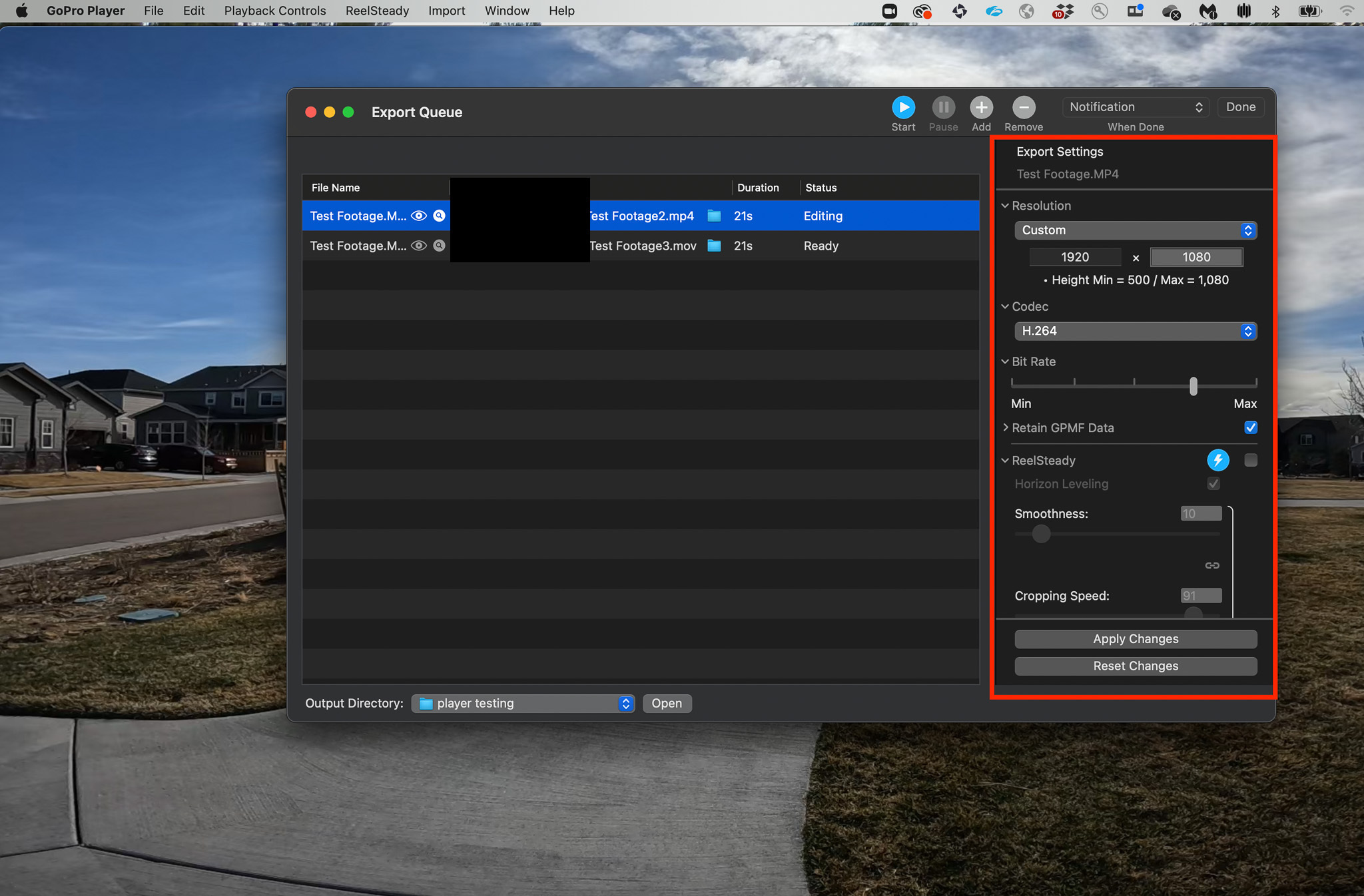 GoPro Player: Batch Exporter