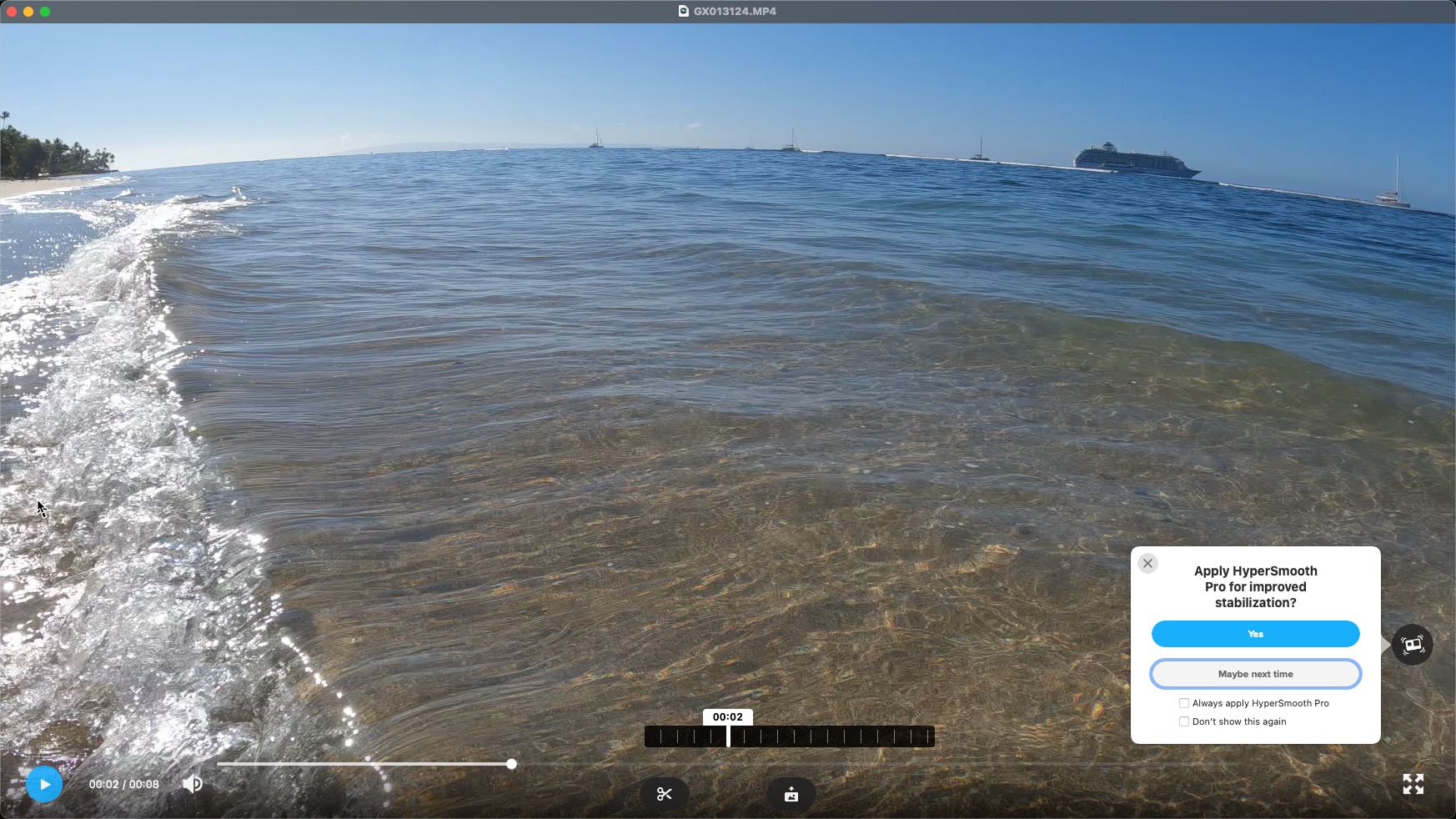 GoProプレーヤー：HyperSmooth Proの使用方法