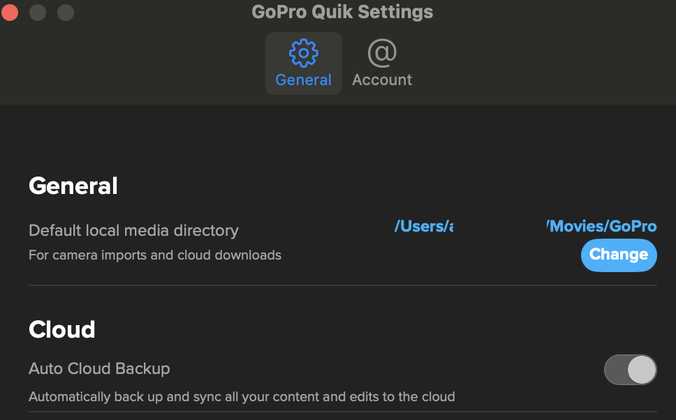 Aufnahmen in die GoPro Cloud hochladen
