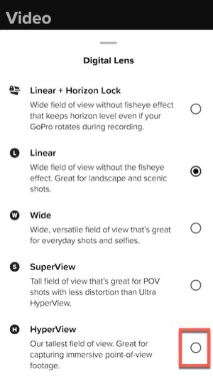 HERO13 Black: HyperView Information