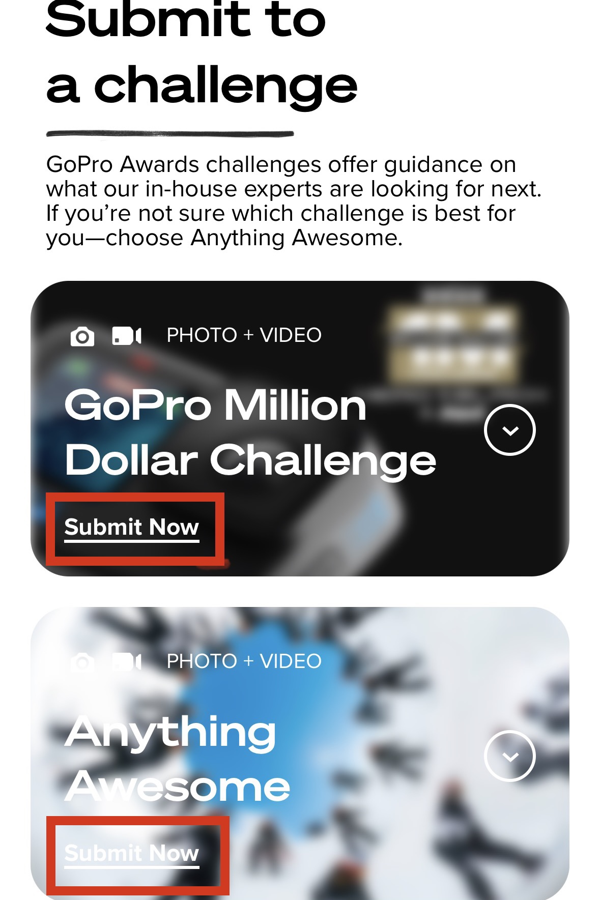 Информация о GoPro Awards