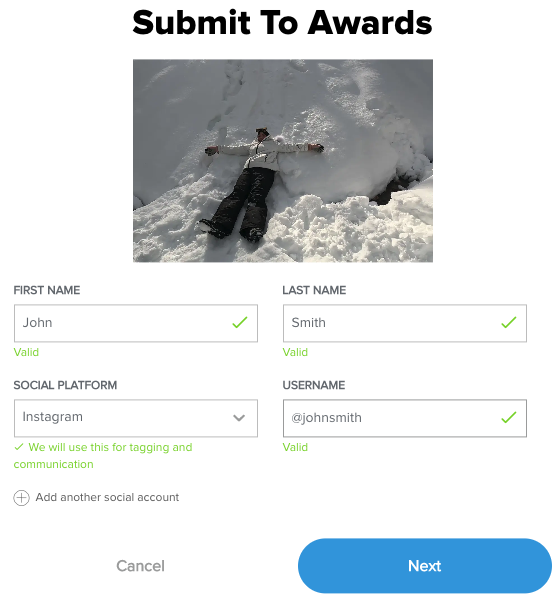 Informações do GoPro Awards