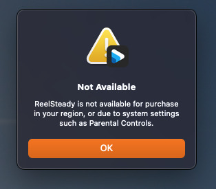 can't purchase GoPro player + reelsteady?