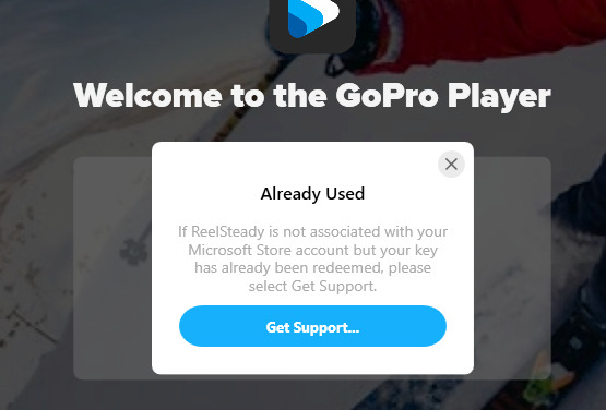 I can't activate my GoPro Player + Reelsteady (2nd time posting this since  nobody seems to help)