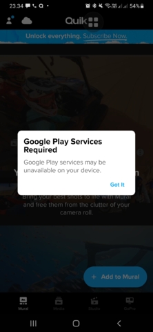 assinatura quick app da gopro - Comunidade Google Play