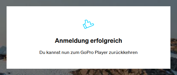 Unable to login to GoPro Player