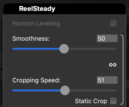 ReelSteady Horizon Leveling greyed out within GoPro Player?